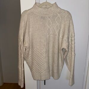 American Eagle Outfitters Cream Sweater
